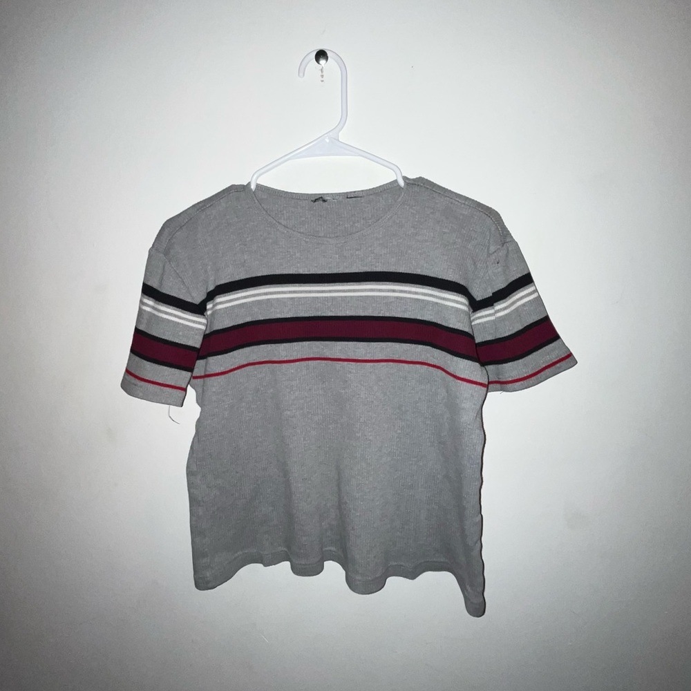 Gray Striped T-Shirt